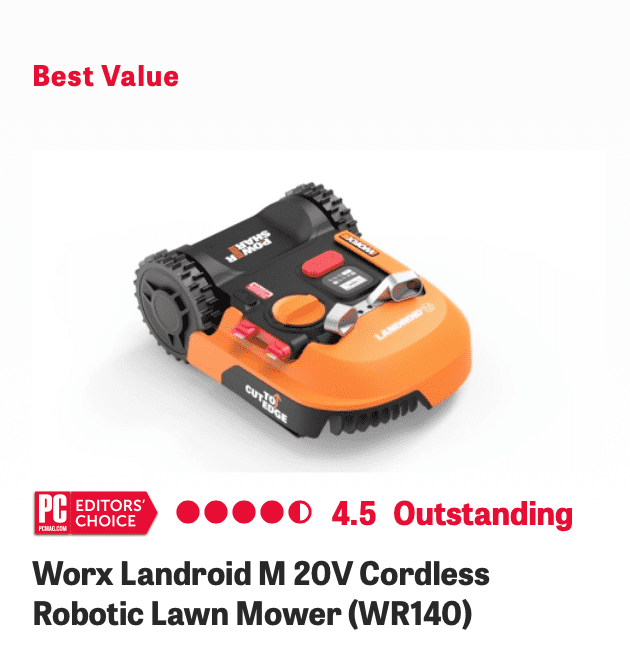 Landroid Named "Editors Choice" for Robotic Mowers by PCMag.com